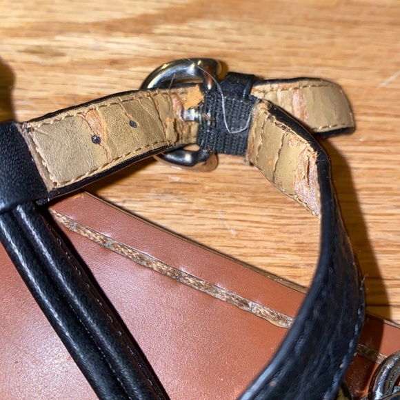 SOLD - Coach Strappy Black Sandal w/ Silver Decoration - Picture 6 of 10